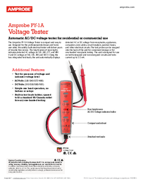 Thumbnail of document Data Sheet - PY-1A Voltage Tester